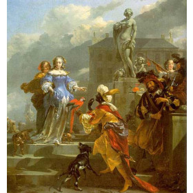 A Moor Presenting a Parrot to a Lady