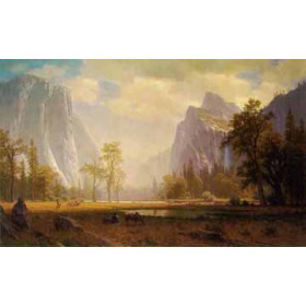 Looking Up the Yosemite Valley