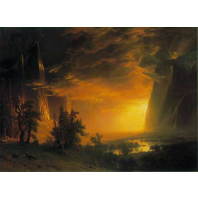 Sunset in the Yosemite Valley