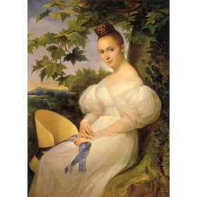 Portrait of a Woman seated beneath a Tree