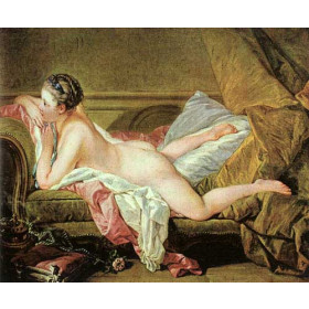 Nude on a Sofa(Reclining Girl)