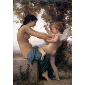 Young Girl Defending Herself against Eros