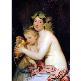 Bacchant Giving Cupid a Drink