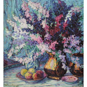 Lilacs and Fruit
