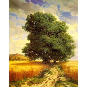 Landscape with Oak Trees