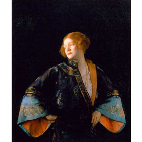 The Blue Mandarin Coat (The Blue Kimono)