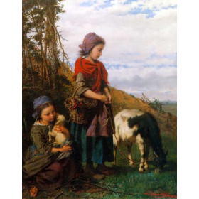 Deux jeunes bergeres