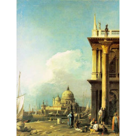Venice: The Piazzetta Looking South-west towards S. Maria della Salute