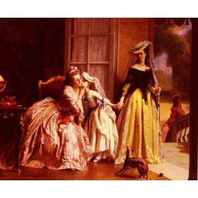 La Reine marie-Antoinette Et Sa Fille, Madame Royale, A Versailles