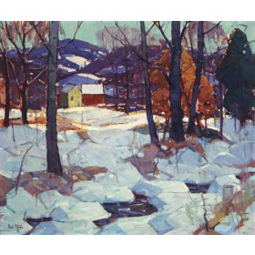 Houses in a Winter Landscape