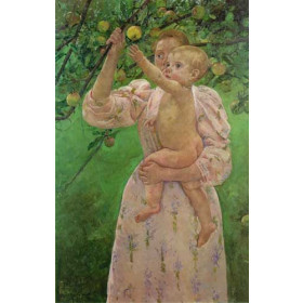 Baby Reaching For An Apple