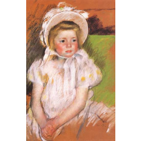 Simone in a White Bonnet