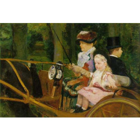 Woman and Child Driving