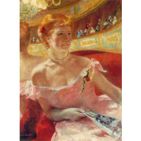 Woman With A Pearl Necklace In A Loge