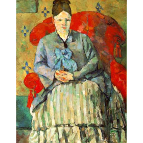 Hortense Fiquet in a Striped Skirt