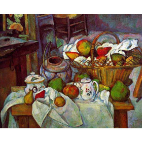 Vessels, Basket and Fruit (The Kitchen Table)