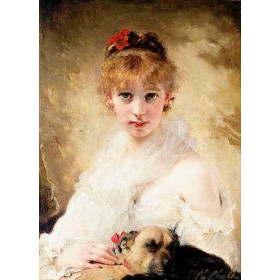 Lady with A Cat