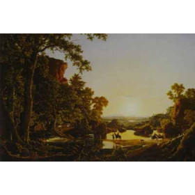 Hooker and Company Journeying through the Wilderness from Plymouth to Hartford in 1636