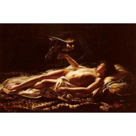 Male Nude with Falcon