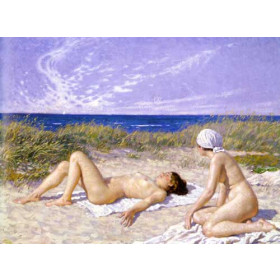 Sunbathing in the Dunes