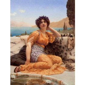 With Violets Wreathed and Robe of Saffron Hue